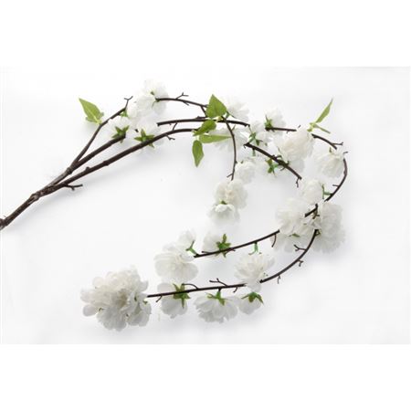 Artificial Cherry Blossom Spray White