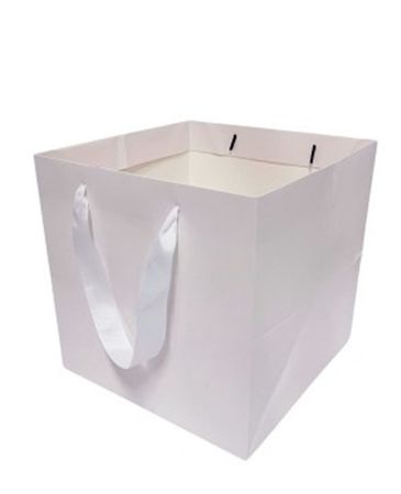 Multipurpose/Bouquet Bag X L 25x25cm White X12