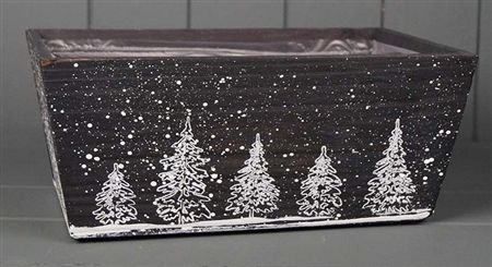 Wooden Winter Trough 28x18cm