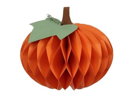 Paper Pumpkin Orange 20x16.5cm