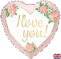 Balloon 18 Inch I Love You Blossom Pink (PACK OF 5)