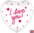 Balloon 18 Inch I Love You Script White (PACK OF 5)