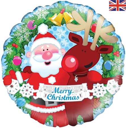 Balloon 18 Inch Christmas Friends  (PACK OF 3)