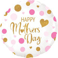 Balloon 18 Inch Mother Day Pink Confetti (PACK OF 5)