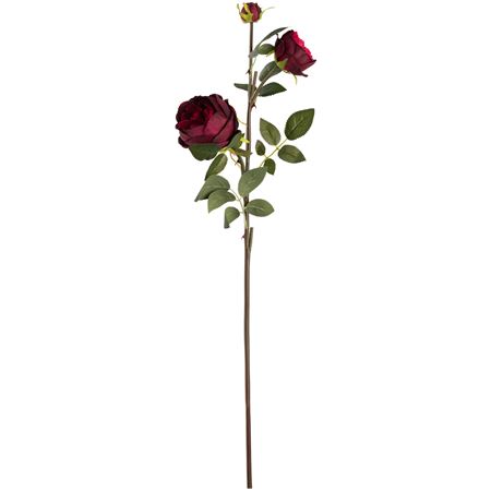 Artificial Garden Spray Rose Elizabeth Burgundy (PACK OF 3)
