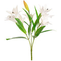 Artificial Lily Bush White