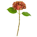 Artificial Hydrangea Pink Green 48cm (pack of 3)
