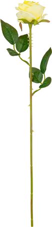Artificial Gabriella Single Rose Pale Yellow 53cm (PACK OF 3)