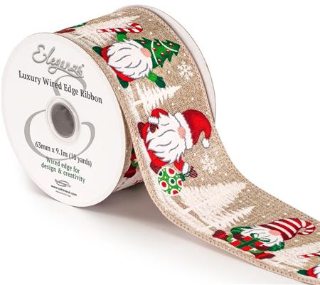 Xmas Ribbon Natural Christmas Tree Gonk