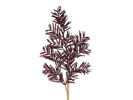Branch Glitter Dark Red 75cm