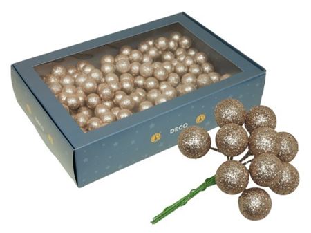 Wired Sparkling Balls Champagne 18x10 2cm
