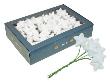 Wired Sparkling Stars White 18x6 4cm