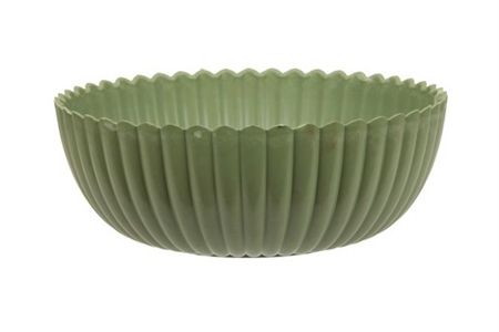 Plastic Bowl Green 20x7.5cm (pack of 3)