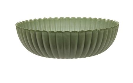Plastic Bowl Green 30x9cm (pack of 2)