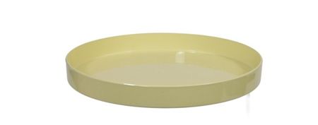 Plastic Tray Yellow 27x3cm (pack of 2)