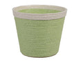 Paper Flowerpot Green 15.5cm (pack of 2)