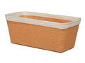 Paper Flowerpot Orange 24.5cm (pack of2)