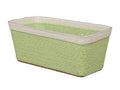 Paper Flowerpot Green 24.5cm (pack of 2)