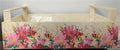 Wooden Crate Wildflowers Pink 26cm
