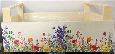 Wooden Crate Wildflowers Mix 32cm