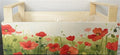 Wooden Crate Wildflowers Red 32cm
