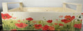 Wooden Crate Wildflowers Red 26cm