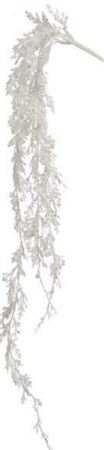 Juniper Spray Hanging White Glittered 75cm