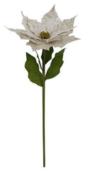 Giant Poinsettia Velvet Champagne 135cm