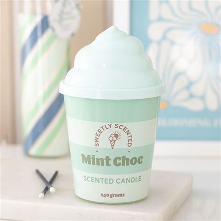 Candle Ice Cream Choc Chip 15x9cm