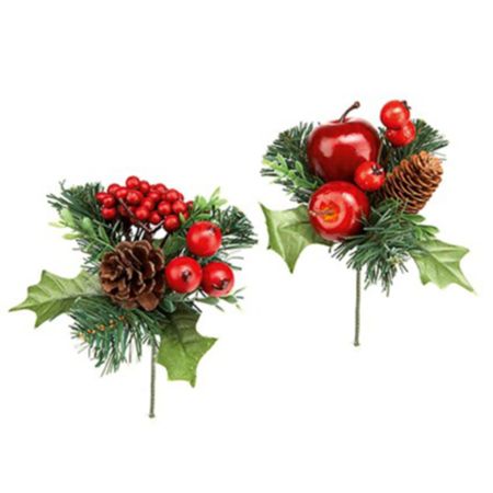 Pick Red Berry Pick Assorted 17cm  (PACK OF 3)
