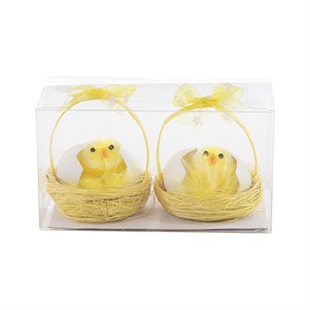 Chick With Eggs Hanging Easter X2 11cm (PACK OF 4)