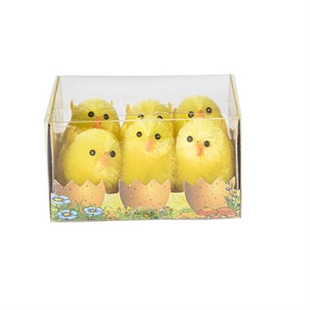 Fluffy Chicks 4cm X6 (PACK OF 4)