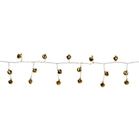 Garland Beaded Gold Bells 180cm