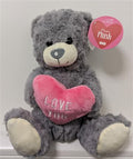 Valentines Love You Bear Pink and Grey 25cm