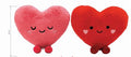 Valentines Heart Plush 30cm Pink (PACK OF 2)