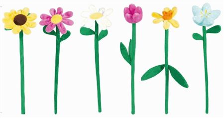 Plush Flowers 30cm (pack of any any 6)