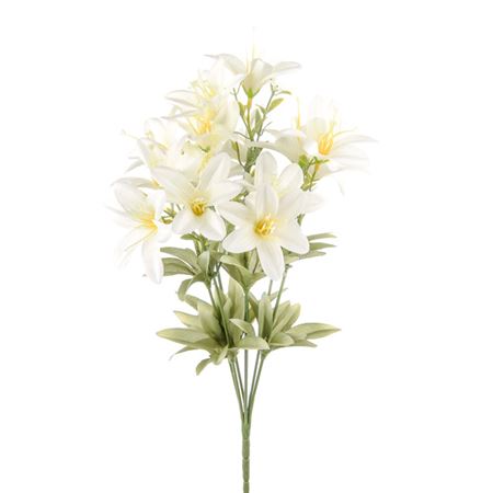Artificial Essentials Lily Bush Cream 38cm (PACK 0F 3)