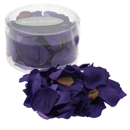 Artificial Rose Petals Deep Purple Box (PACK OF 3)