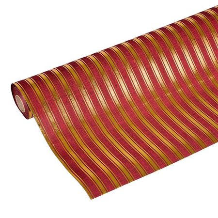 Jute Gold Red Stripe