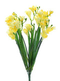 Artificial Freesia Bush Yellow
