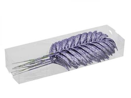 Palm Leaves Glitter Purple