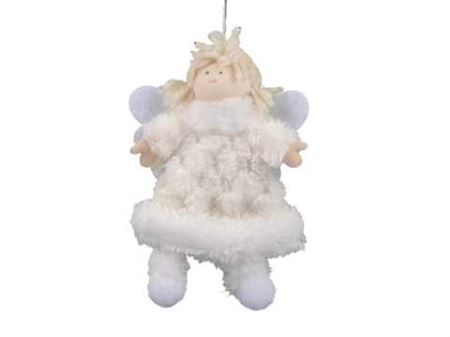 Hanging Angel White 12cm (PACK OF 4)