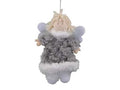 Hanging Angel Grey 12cm (PACK OF 8)