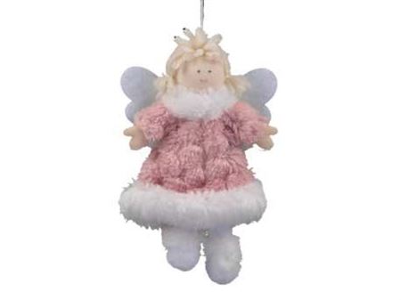 Hanging Angel Pink 12cm (PACK OF 8)