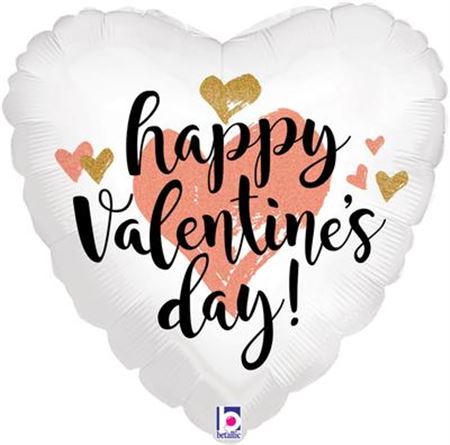 Balloon 18" Valentine Rose Gold (PACK OF 4)