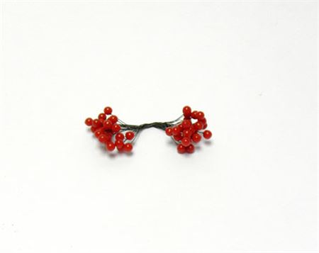 Plastic Holly Berrys Wired X50  (PACK OF 3)