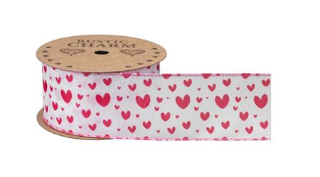 Ribbon Pink Heart 60mm