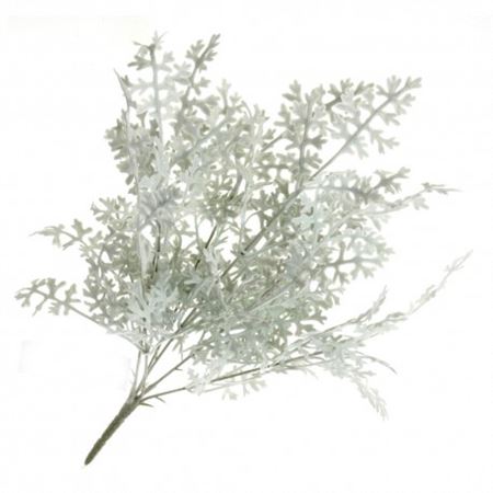 Artificial Senecio Bush Green Grey (pack of 2)