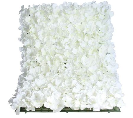 Artificial Wall Panel White Hydrangea 40x60cm