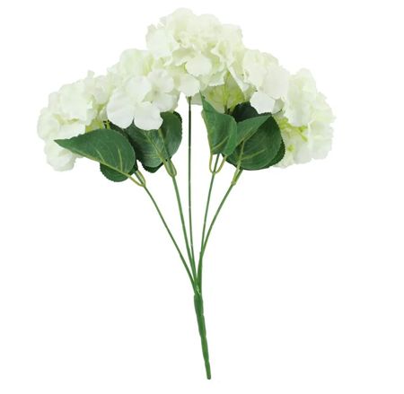 Artificial Arundel Hydrangea Bush Cream (PACK OF 2)